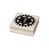 Mit Monogramm Cog Rubber Briefmarke Gummistempel (Stempel)