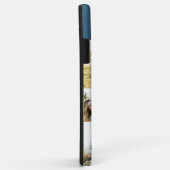 Mit Monogramm Collage Blue I Phone Case (Hinten/Rechts)