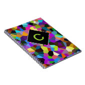 Mit Monogramm Confetti in Jewel Tones Notizblock (Rechte Seite)