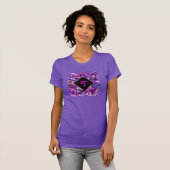 Mit Monogramm Confetti Lila T-Shirt (Vorne ganz)