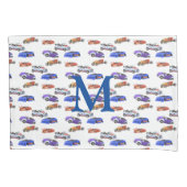 Mit Monogramm Coole Kinderwagen Kissenbezug (Vorderseite)