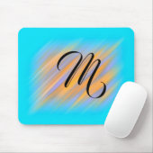 Mit Monogramm Coole Streifen Mousepad (Mit Mouse)