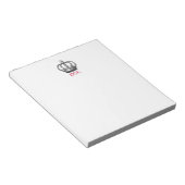 Mit Monogramm Corona Note Pad Notizblock (angewinkelt)