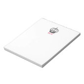 Mit Monogramm Corona Note Pad Notizblock (Rotiert)