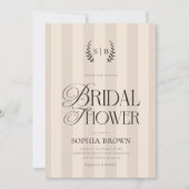 Mit Monogramm Country Club-Brautparty Einladung (Vorderseite)