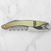 Mit Monogramm "D" Kellnermesser (Rückseite)