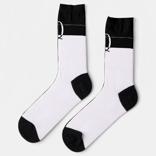 MIT MONOGRAMM D SOCKEN (Linkes Detail)