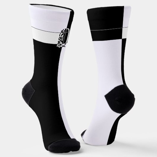 MIT MONOGRAMM D SOCKEN (Gewinkelt)