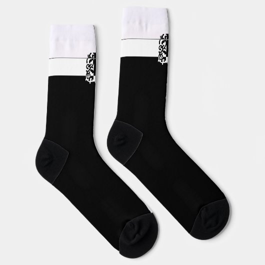 MIT MONOGRAMM D SOCKEN (Rechts)