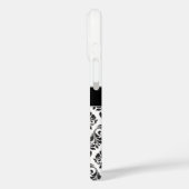 Mit Monogramm Damask Case-Mate iPhone Hülle (Rückseite / Links)