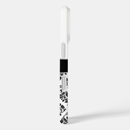 Mit Monogramm Damask Case-Mate iPhone Hülle (Rückseite / Rechts)