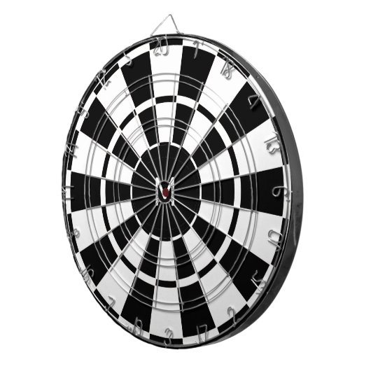 Mit Monogramm Dartscheibe (Vorderseite rechts)