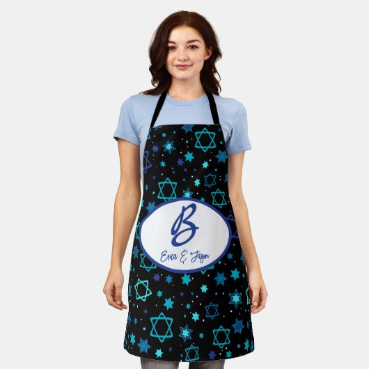 Mit Monogramm David-Star Schürze (Getragen)