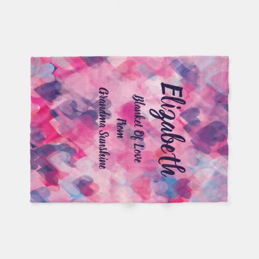 Mit Monogramm Decke der Liebe (Vorderseite (Horizontal))