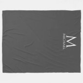Mit Monogramm Decken Elegantes modernes Template (Vorderseite (Horizontal))