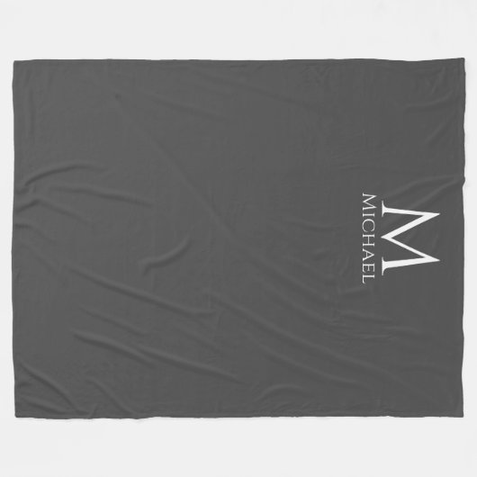 Mit Monogramm Decken Elegantes modernes Template (Vorderseite (Horizontal))