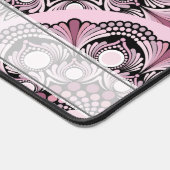 Mit Monogramm Deko Dusky Rose Cherry Blossom Manda Schreibtischunterlage (Ecke)