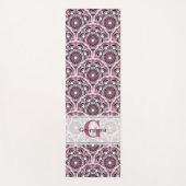 Mit Monogramm Deko Dusky Rose Cherry Blossom Manda Yogamatte (Vorderseite)