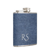 Mit Monogramm Denim Look Flachmann (Rechts)