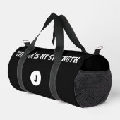 Mit Monogramm Der Herr ist mein Kraft Psalm 28:7 Duffle Bag (Rechte Ecke)
