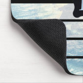 Mit Monogramm Design der Erde Mousepad (Ecke)