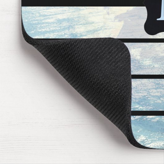 Mit Monogramm Design der Erde Mousepad (Ecke)