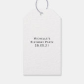 Mit Monogramm Diamond April Birthstone Geschenkanhänger (Rückseite)