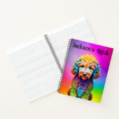 Mit Monogramm Dogcare Journal 8.5" x 11" Notebook Notizblock (Innenseite)
