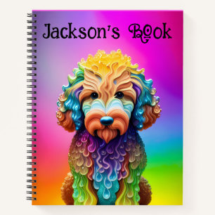 Mit Monogramm Dogcare Journal 8.5" x 11" Notebook Notizblock