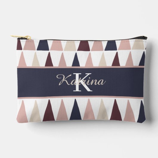 Mit Monogramm Druckknopf Nähtasche Zubehörtasche (Vorderseite)