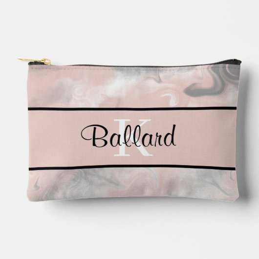 Mit Monogramm Druckknopf Nähtasche Zubehörtasche (Vorderseite)