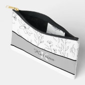 Mit Monogramm Druckknopf Nähtasche Zubehörtasche (Offen)