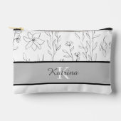 Mit Monogramm Druckknopf Nähtasche Zubehörtasche (Vorderseite)