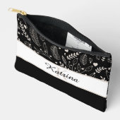 Mit Monogramm Druckknopf Nähtasche Zubehörtasche (Offen)