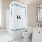 Mit Monogramm Duschvorhang (Beispiel)