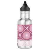 Mit Monogramm Dusky-Rose Dot Mandala geteert Edelstahlflasche (Rechts)