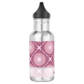 Mit Monogramm Dusky-Rose Dot Mandala geteert Edelstahlflasche (Links)