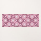 Mit Monogramm Dusky-Rose Dot Mandala geteert Yogamatte (Rückseite (Horizontal))