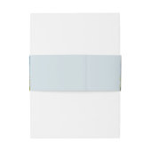 Mit Monogramm Dusty Blue Mountain Wedding Einladungsbanderole (Rückseitenbeispiel)