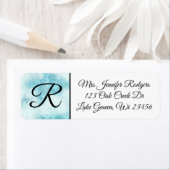 Mit Monogramm Edelsteine aus Weiß und Blau (Insitu)