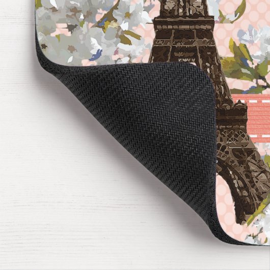 Mit Monogramm Eiffel-Turm Mousepad (Ecke)