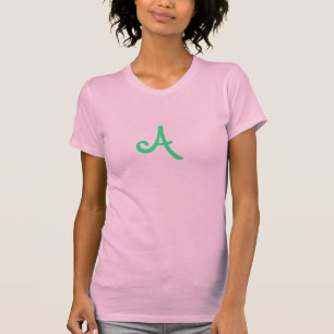 Mit Monogramm ein T-Shirt
