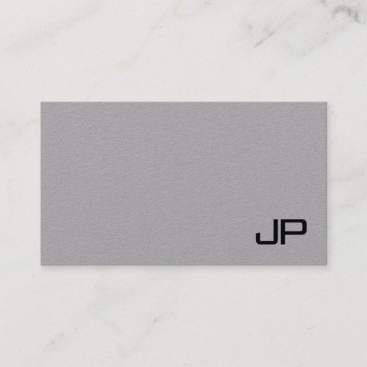 Mit Monogramm einfache Vorlage Modernes Elegantes Visitenkarte (Vorderseite)