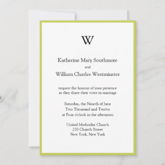 mit Monogramm Einladungen zu Hochzeiten