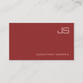 Mit Monogramm Elegant Modernes Berufliches Trendy Visitenkarte (Vorderseite)
