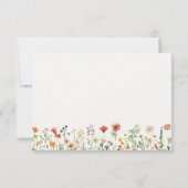 Mit Monogramm elegante Boho Chic Note Card Mitteilungskarte (Rückseite)