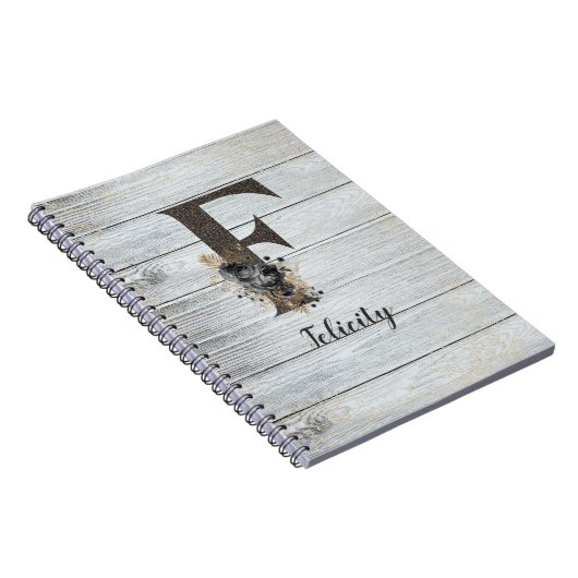 Mit Monogramm Elegante Moderne Goth Black Rose F Notizblock (Rechte Seite)