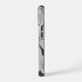 Mit Monogramm Elegante Niedliche Florenz iPhone 15 Hülle (Linke Seite)