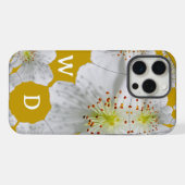 Mit Monogramm Elegante Niedliche Florenz iPhone Hülle (Rückseite (Horizontal))