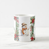 Mit Monogramm Elegante Weihnachts-Botanicals Kaffeetasse (Mittel)